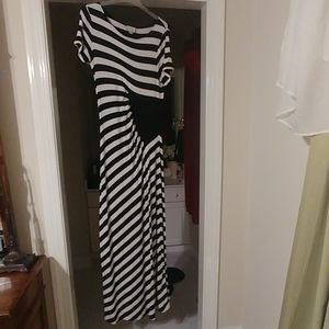 Black and White maxi dress